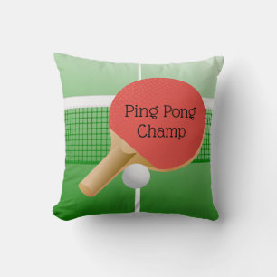 Ping Pong Table Tennis Design Oreiller