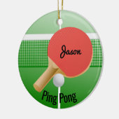 Ping Pong Table Tennis Ornament (Links)
