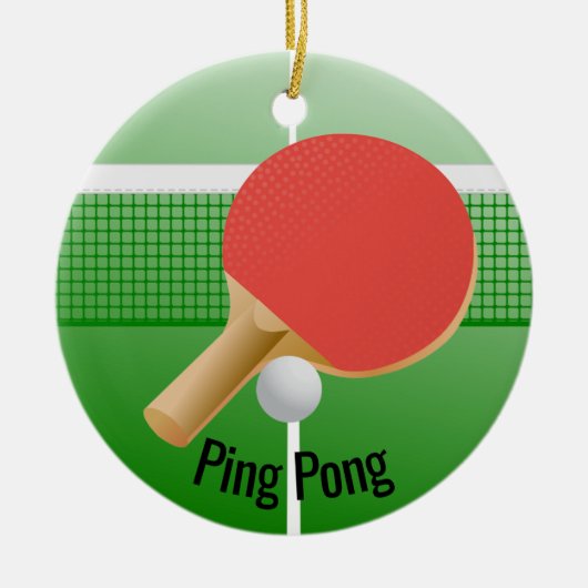 Ping Pong Table Tennis Ornement (Devant)