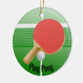 Ping Pong Table Tennis Ornement (Gauche)
