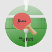 Ping Pong Table Tennis Ornement (dos)