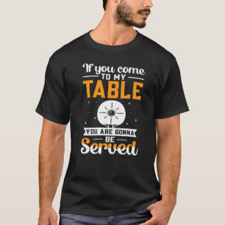 Ping Pong Table Tennis zal worden serveerd T-shirt