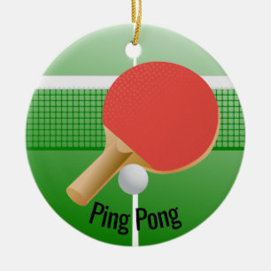 Ping Pong Tafel Tennis Ornament