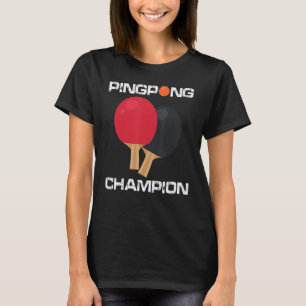 Ping pong tafeltennis kampioen ping pong peddel t-shirt