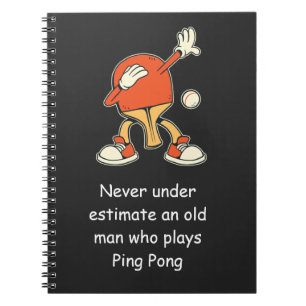 Ping Pong Tafeltennis Onderschat Nooit Notitieboek