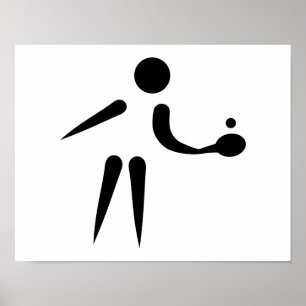 Ping Pong-tafeltennisspeler Poster