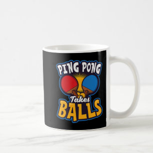 Ping Pong Takes Balls Design Tafeltennis Koffiemok