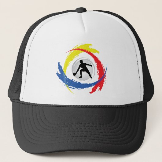 Ping Pong Tricolor Emblem Trucker Pet (Voorkant)