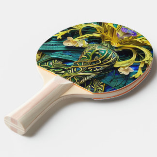 Ping Pong Une raquette de ping-pong décorée