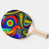 Ping Pong Une raquette de ping-pong décorée (Côté)
