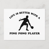 Ping Pong Vector Design Briefkaart (Voorkant)