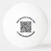 Ping Pong Votre balle de ping-pong avec code QR scannable et (Dos)