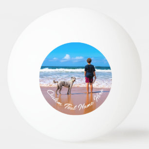 Ping Pong Votre photo de compagnie Balle de ping-pong Texte