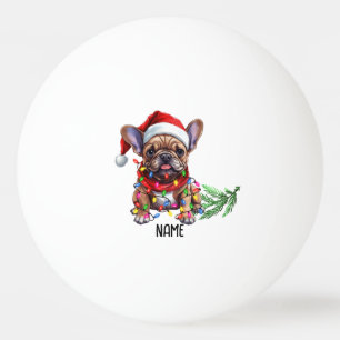 Ping pong Vrolijk kerstfeest met Santa Dog Pingpongballen