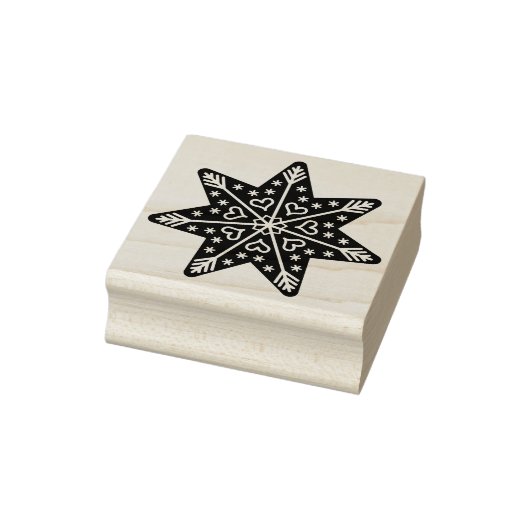 pingerbrood - sterrenstempel 	rubberstempel (Stempel)