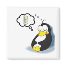 Pingium sonhando com een geladeira