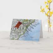 Pingle de carte placée sur la carte de Washington, (Fleur jaune)