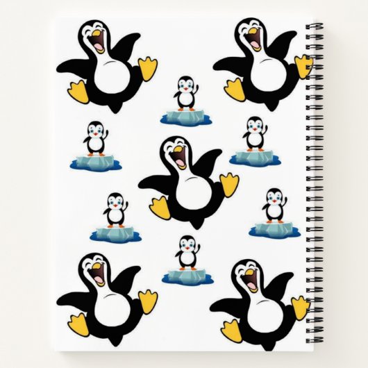 Pingouin à Carnet spiral (Dos)