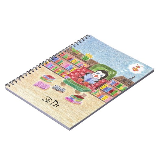 Pingouin à lecture intelligente carnet enfant pers (Côté gauche)