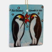 Pingouin amour ornement de Noël (Droite)