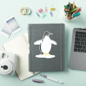 Pingouin Aquarelle - Sticker Coupe Vinyl (Couverture iPad)