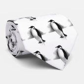 PINGOUIN AU CRAYON : ART DE RÉALISME : CRAVATE (Roulé)