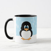 Pingouin avec la tasse de flocons de neige (Gauche)