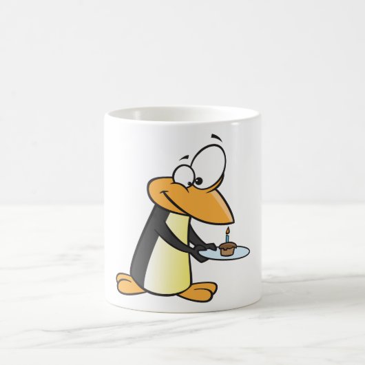Pingouin Avec Mug Cupcake (Centre)