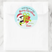 Pingouin avec présentants Stickers de Noël (Sac)