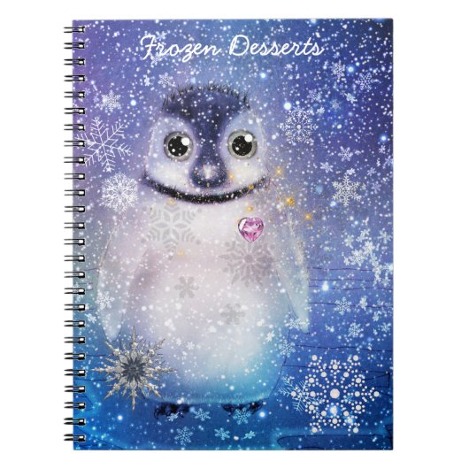 Pingouin avec un Carnet cardiaque (Devant)