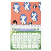 Pingouin Calendrier 2021 (Mar 2026)