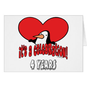 Pingouin célébration de 4 ans