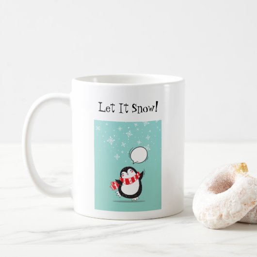 Pingouin Christmas Mug (Avec donut)
