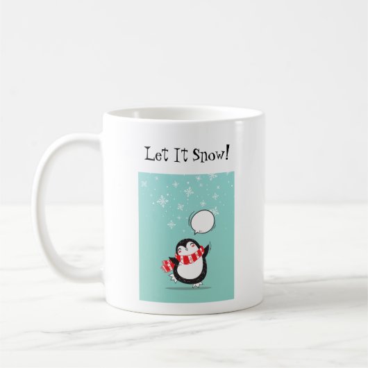 Pingouin Christmas Mug (Gauche)