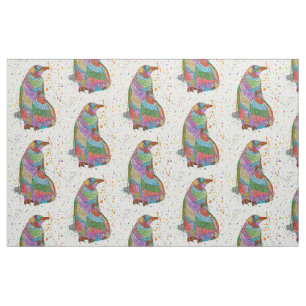 Pingouin coloré et tissu de poussins pour bébé