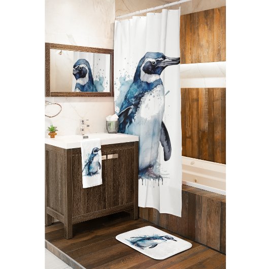 Pingouin d'aquarelle Arctique