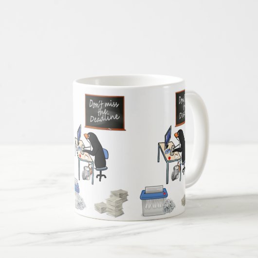 Pingouin - date limite Mug (Devant droit)