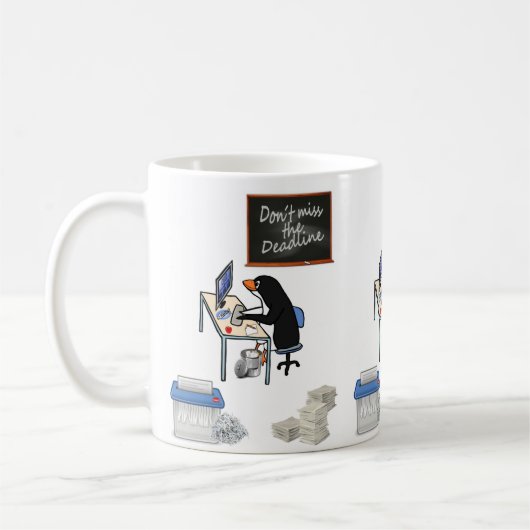 Pingouin - date limite Mug (Gauche)