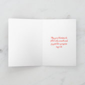 Pingouin de Noël dans une carte de vacances en cou (Intérieur)