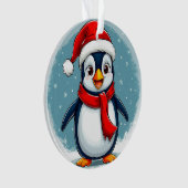🎄🐧 Pingouin de Noël joyeux Garde de vacances ✨ (devant)