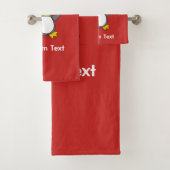 Pingouin de Noël marchant sur la neige (En situation)