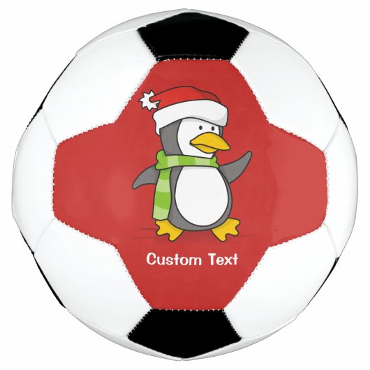 Pingouin de Noël marchant sur la neige (Devant)