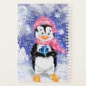 Pingouin de Noël mignon avec planificateur cadeau (Dos)