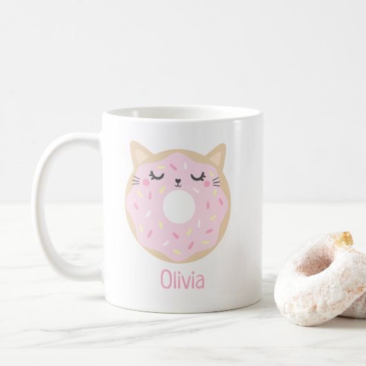 Pingouin de Noël personnalisé Mug de Noël (Avec donut)