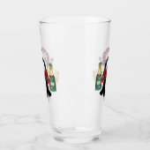 Pingouin de Noël Verre Drôle (Gauche)