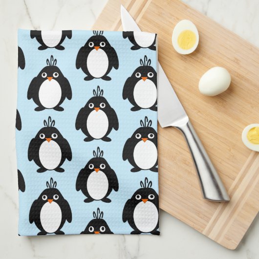 Pingouin Design Serviette de cuisine (Quart Plié)