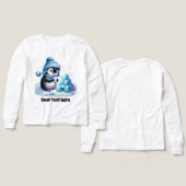 Pingouin d'hiver mignon personnalisable (Motif Recto et Verso)