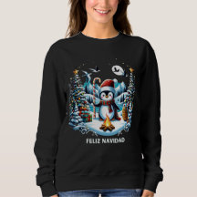Pingouin d'hiver Sweatshirt mignon