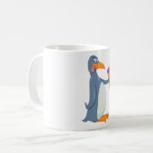 Pingouin drôle avec Mug de crème glacée (Devant gauche)