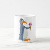 Pingouin drôle avec Mug de crème glacée (Centre)